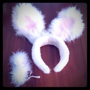 Bunny ears headband and tail!